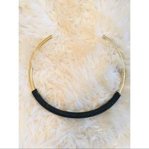Madewell black seed bead wrapped choker!!!